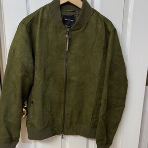 Banana Republic Factory Faux Suede Bomber Jacket